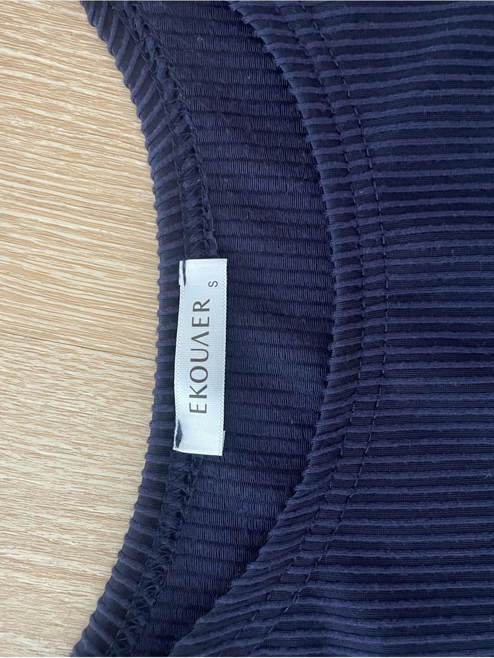 Navy Ribbed Tank Top Set - Picture 4 of 4